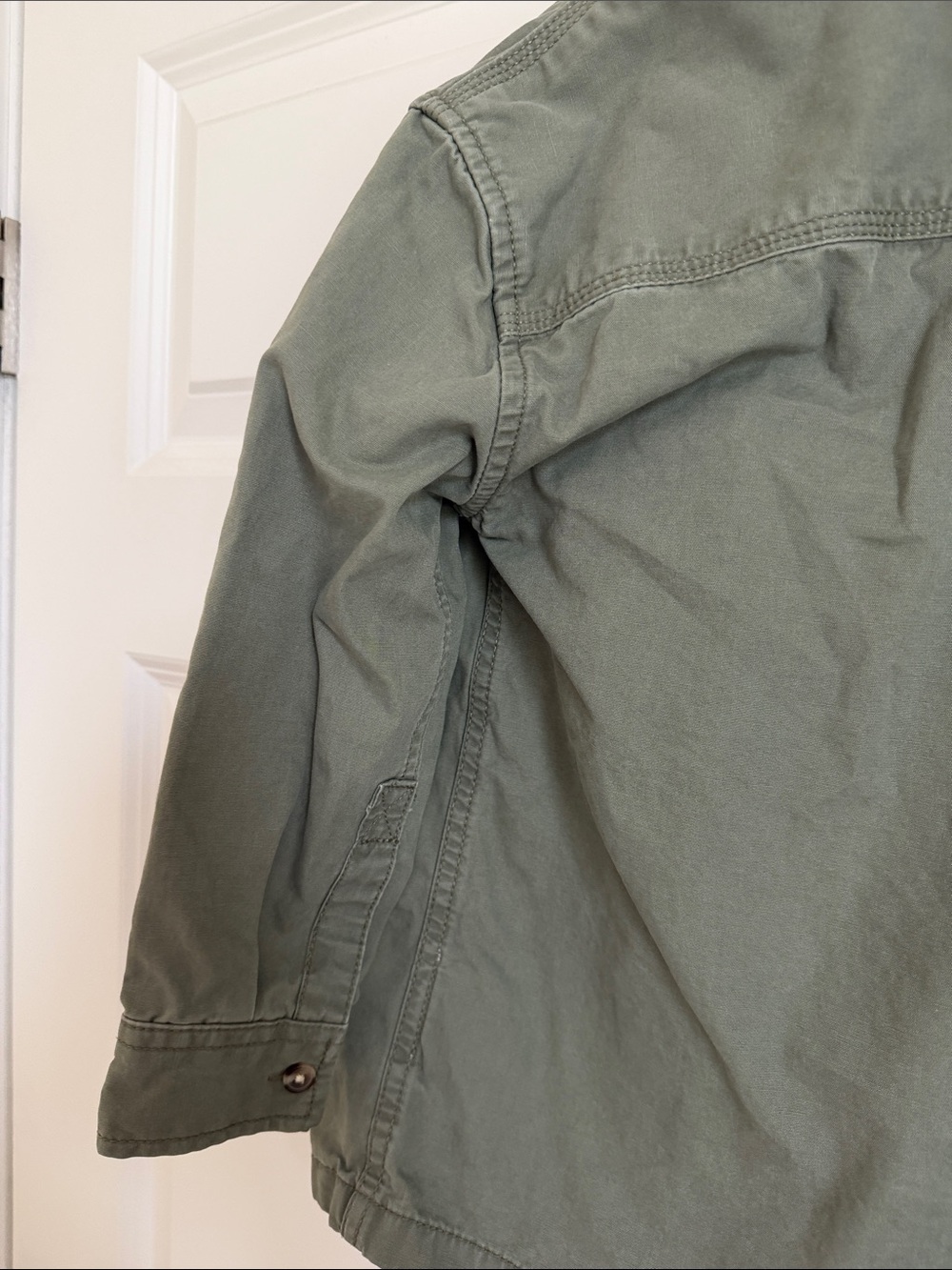 GAP Kids Olive Green Button-Front Jacket - Picture 7 of 8